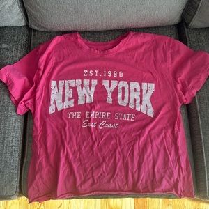 EUC pick New York crop T-shirt